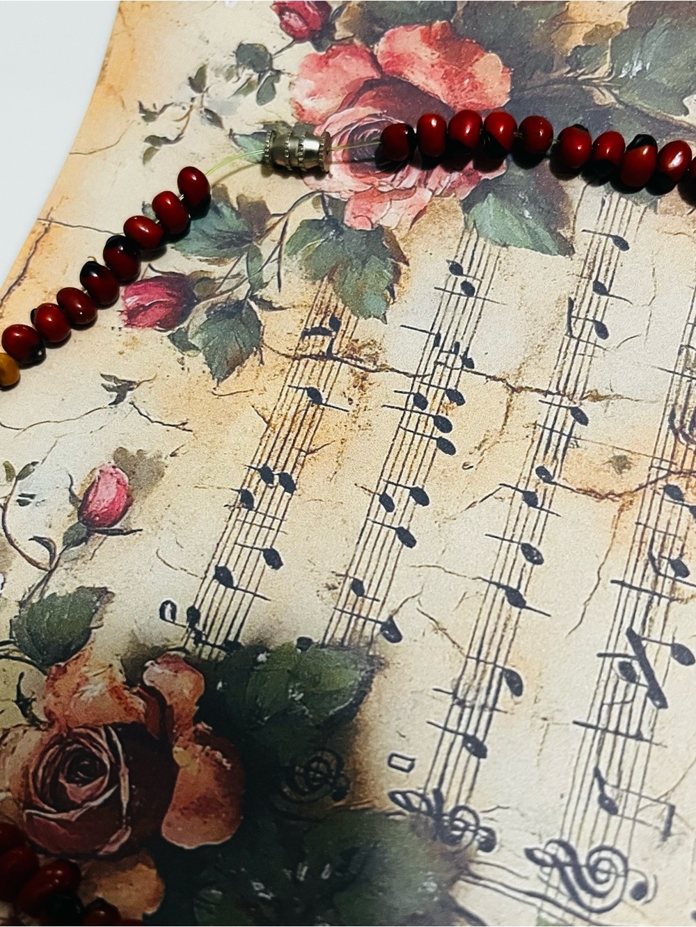Classic Red Beaded Necklace for Women